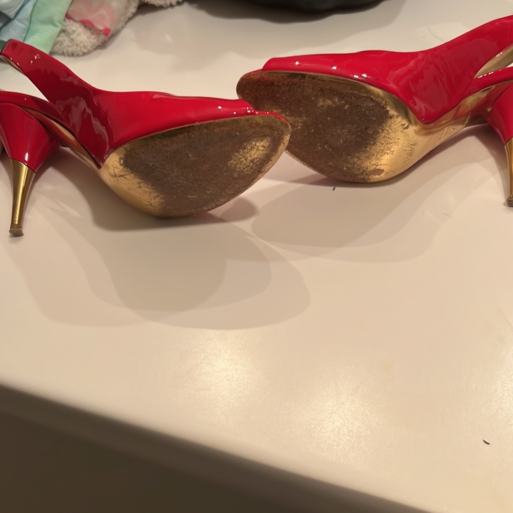 Miu Miu Red Patent Heels - image 3